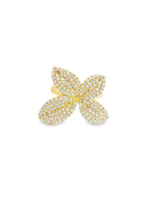 Dea gold crystal ring GOCCIAZZURRA JEWELS | ANDEAOROBIANCO
